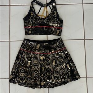 VGUC Poisoned Heart BRA and SKORT Medium sold as set ONLY accept offers.